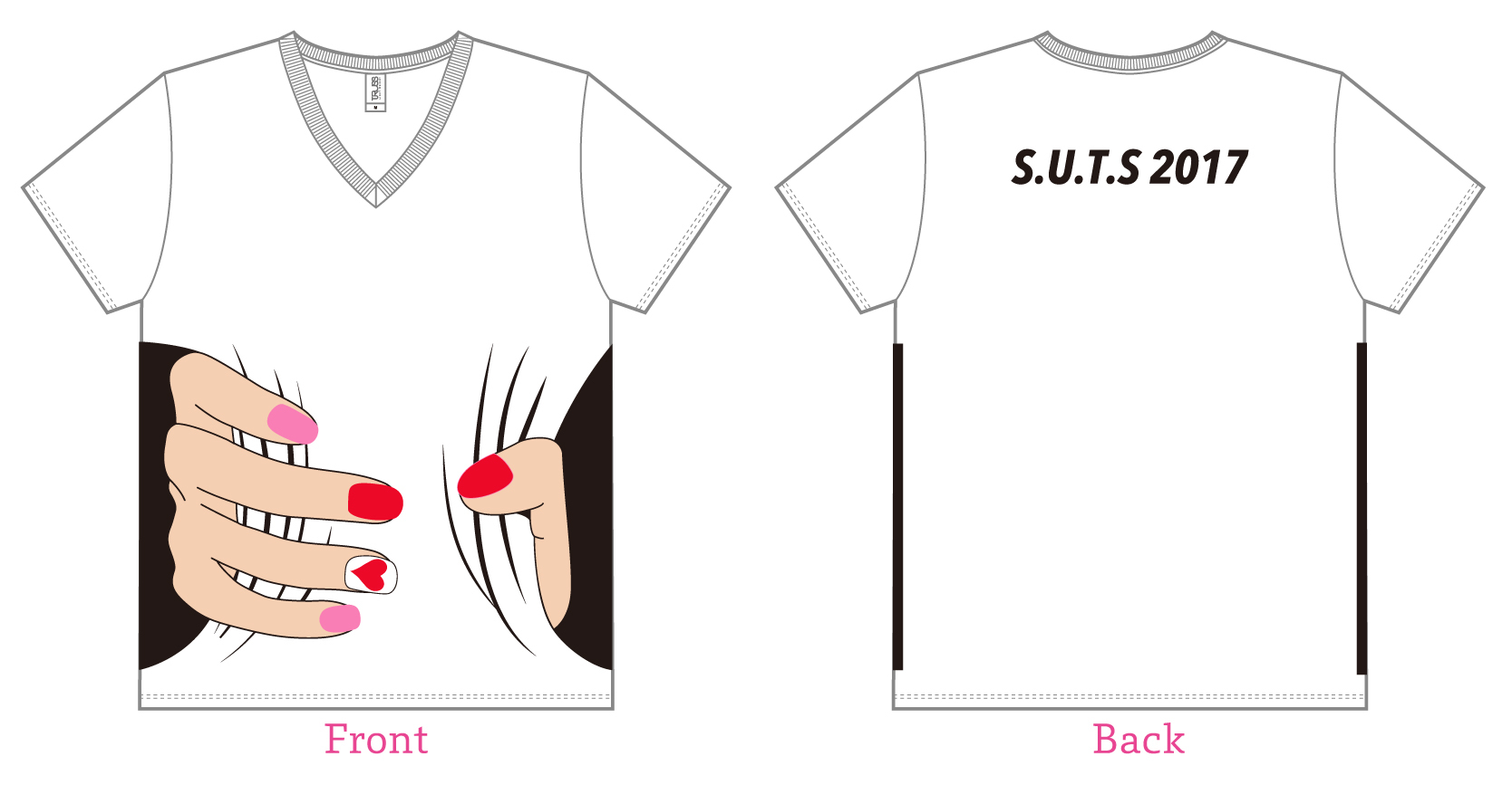 「真咲さんがギュッ!」Tシャツホワイト