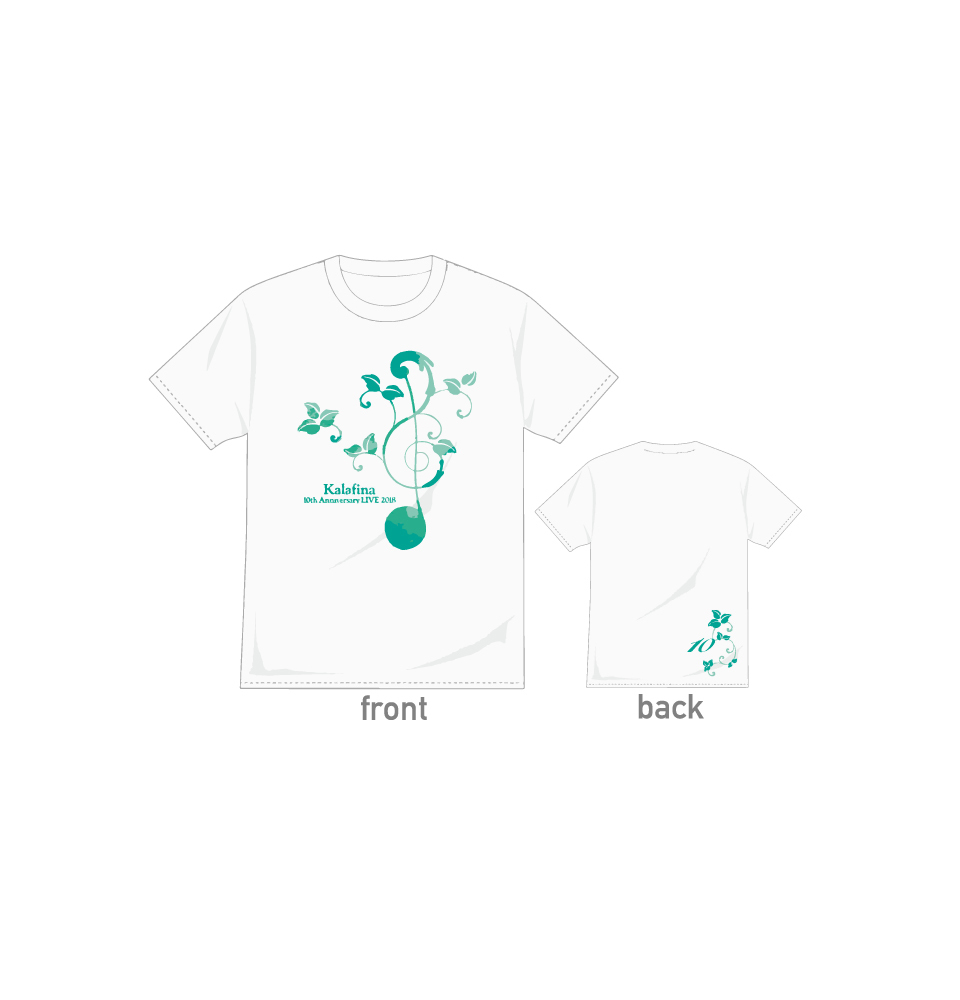 「Kalafina 10th Anniversary LIVE 2018」10thロゴ Tシャツ ホワイト