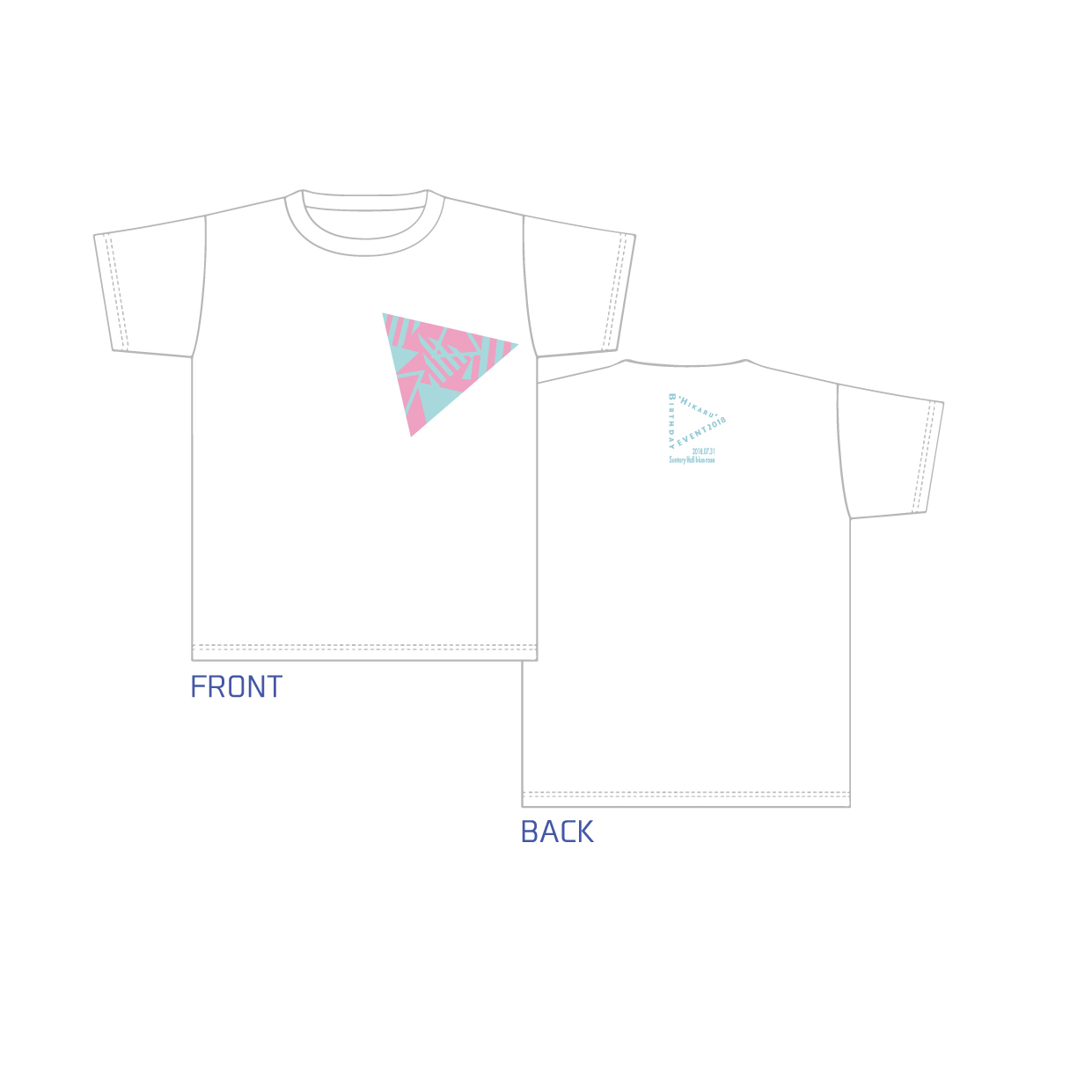 「“Hikaru”Birthday EVENT 2018」Tシャツ・ホワイト