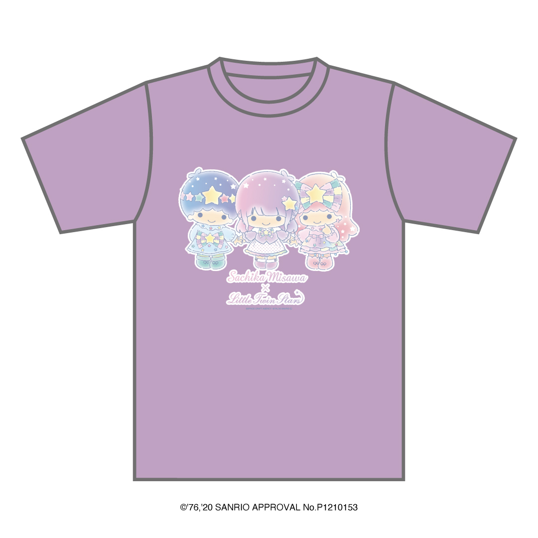 「三澤紗千香×Little Twin Stars」Tシャツ
